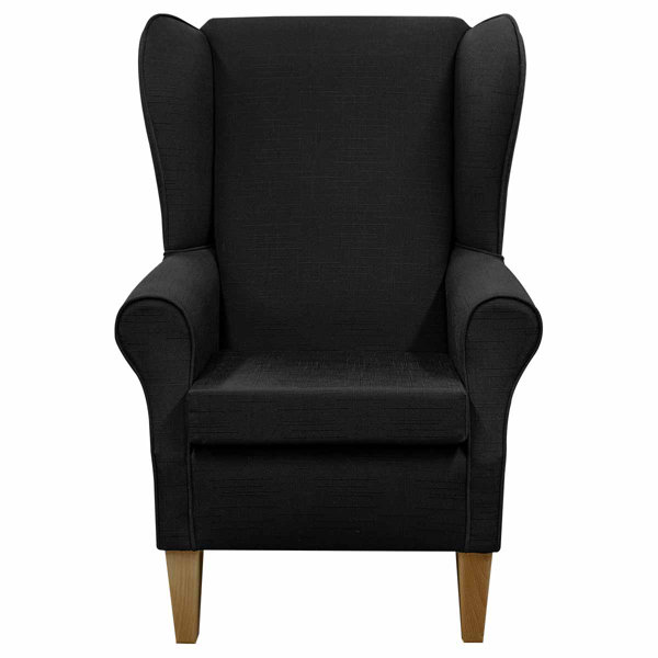 Beaumont Upholstered Wingback Chair Wayfair.co.uk